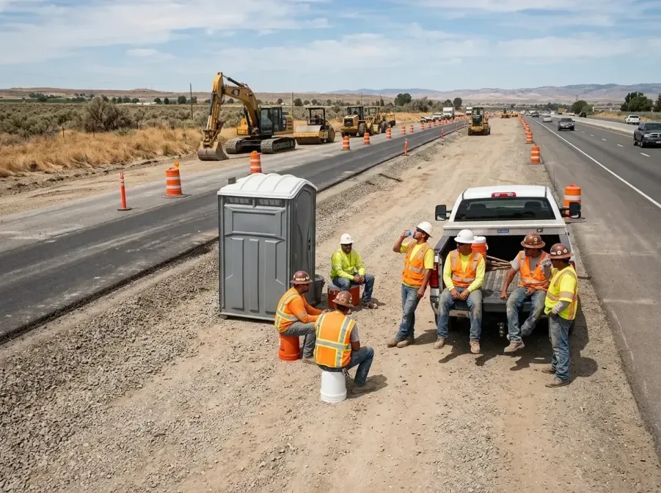 highway-road-construction-crew-007 — frequently asked questions, Porta Potty and Restroom Rentals in West Linn, OR